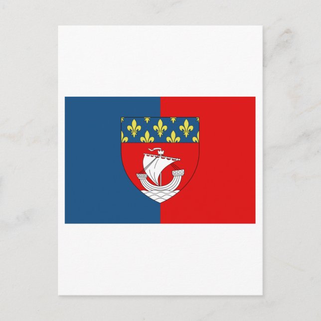 Paris flag postcard (Front)