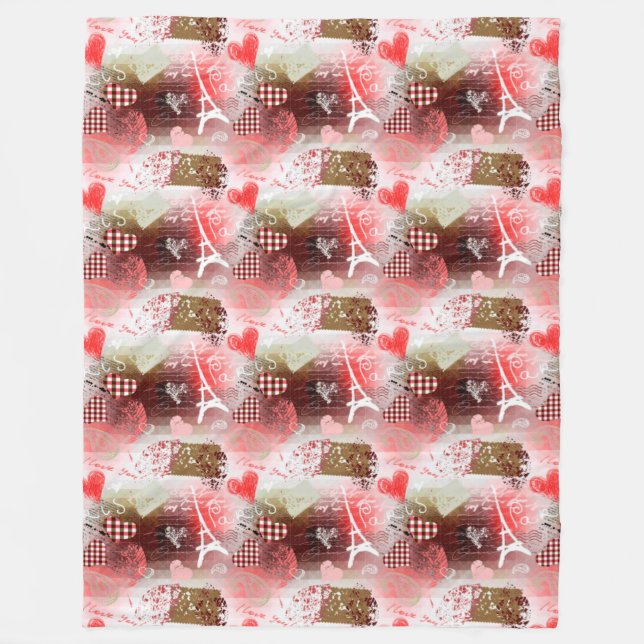 Paris Fleece Blanket (Front)