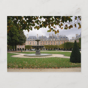 Paris Fountain Postcard