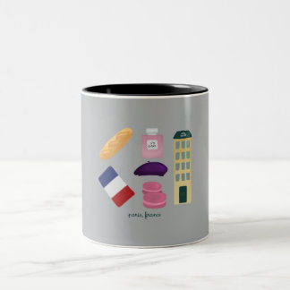 paris, fr keychain Two-Tone coffee mug