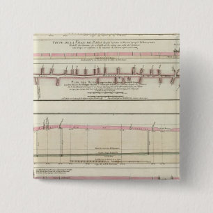 Paris, France 15 Cm Square Badge