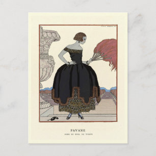 Paris, France 1921 Gazette du Bon Ton Worth  Postcard