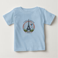 Paris France 2024 Baby T-Shirts, Paris France 2024