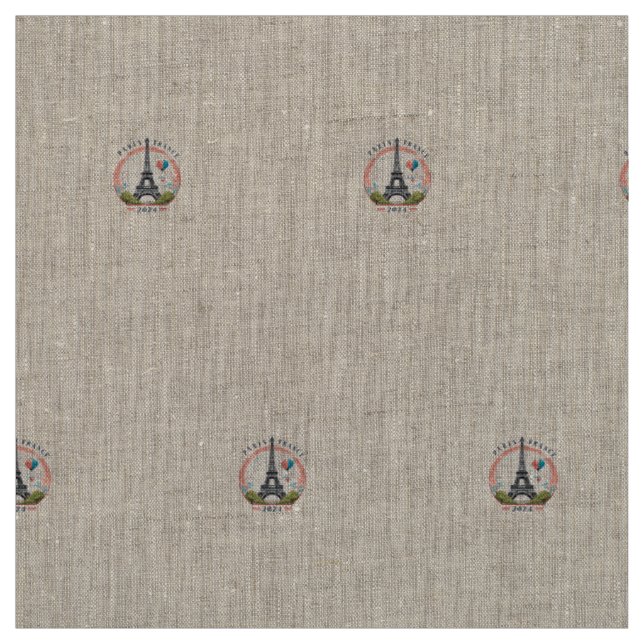 Paris France 2024 Fleece Blankets, Eiffel Tower Fabric (Swatch)