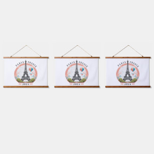 Paris France 2024 Hanging Tapestrys, Eiffel Tower Hanging Tapestry