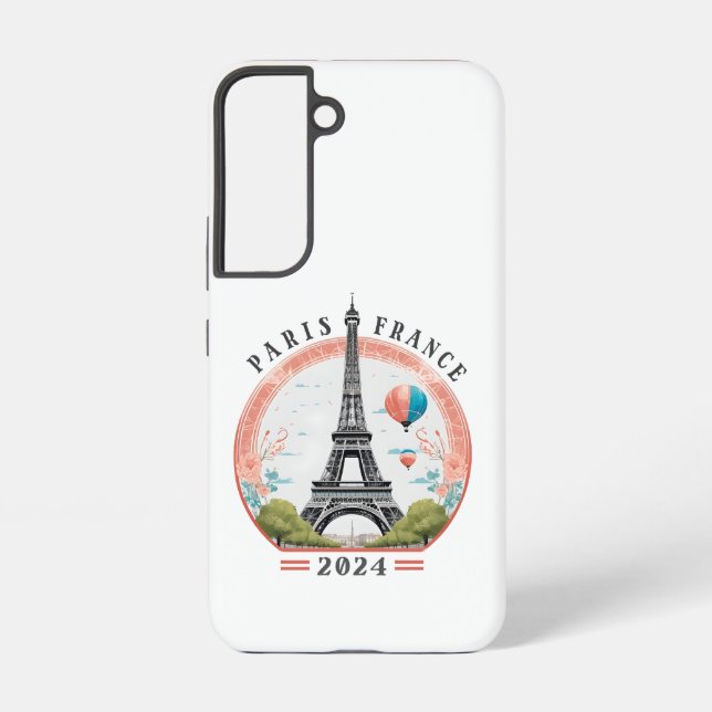 Paris France 2024 Samsung Cases, Eiffel Tower Samsung Galaxy S22 Case (Back)