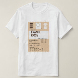 Paris france aeroplane ticket T-Shirt