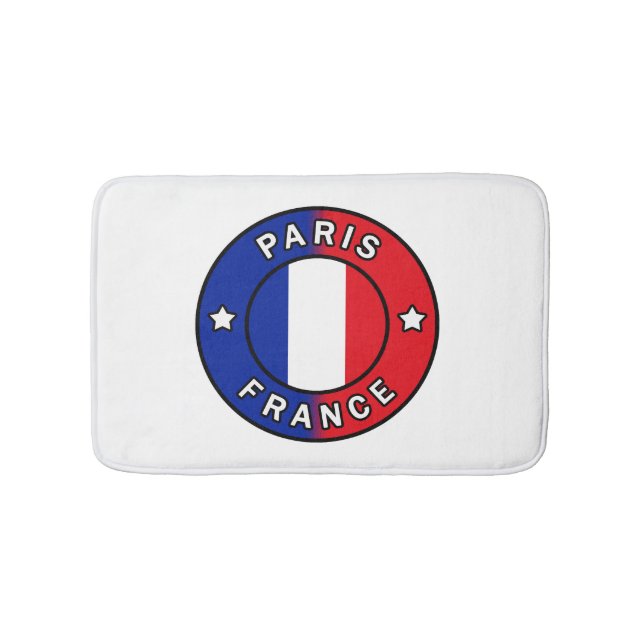 Paris France Bath Mat (Front)