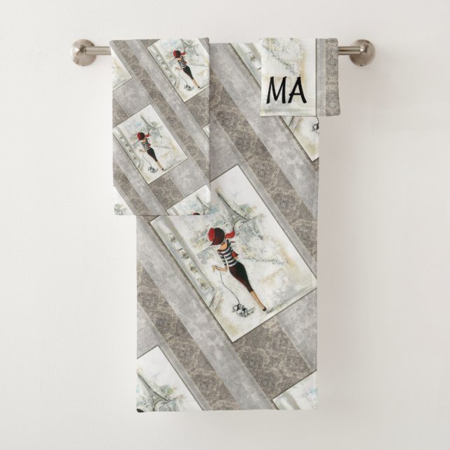 Paris France Bathroom Towel Sets (Insitu)