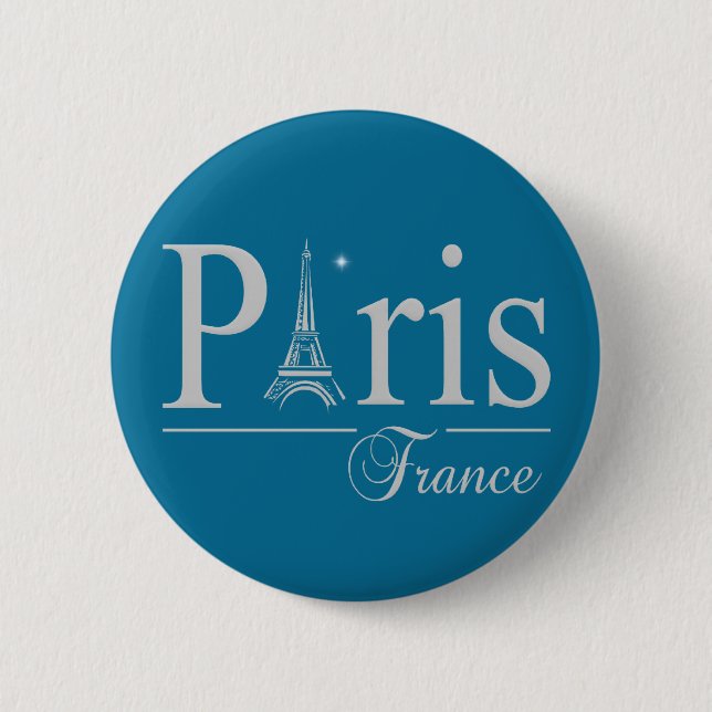 Paris France button (Front)