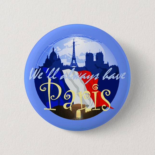 PARIS France Button (Front)