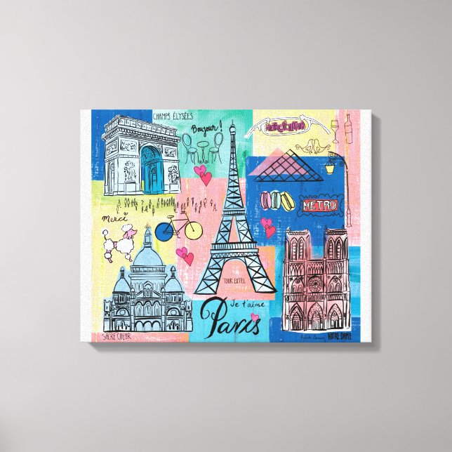 Paris, France Canvas Print (Front)