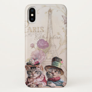 Paris France Cats Case-Mate iPhone Case