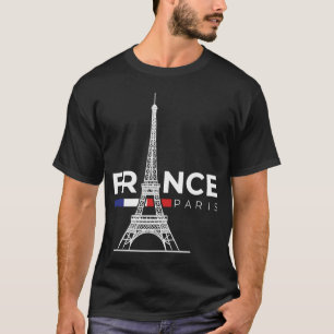 Paris France City of Love Eiffel Tower Europe T-Shirt