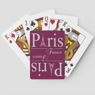 Paris France custom playing cards