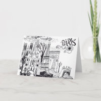 Paris France Doodle