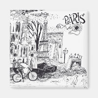 Paris France Doodle