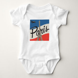 Paris France   Eiffel Tower Baby Bodysuit