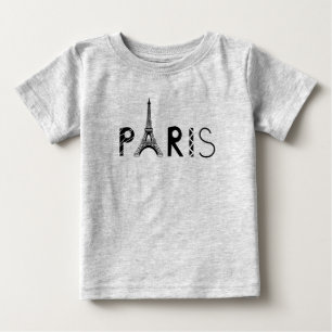 Paris, France   Eiffel Tower Baby T-Shirt