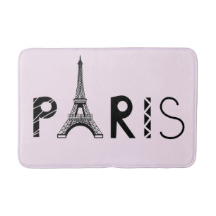 Paris, France   Eiffel Tower Bath Mat