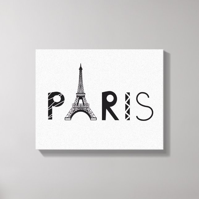 Paris, France | Eiffel Tower Canvas Print (Front)