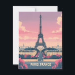 Paris France Eiffel Tower_ City Skyline Postcard<br><div class="desc">Embark on a visual journey to the vibrant streets of Paris with our Modern Paris Travel Postcard. This contemporary artwork captures the dynamic spirit of the city, showcasing the iconic Eiffel Tower against a backdrop of a modern and lively Parisian skyline.Perfect for travel lovers, Paris enthusiasts, or as a chic...</div>