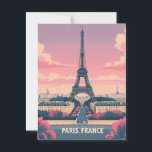 Paris France Eiffel Tower_ City Skyline Postcard<br><div class="desc">Embark on a visual journey to the vibrant streets of Paris with our Modern Paris Travel Postcard. This contemporary artwork captures the dynamic spirit of the city, showcasing the iconic Eiffel Tower against a backdrop of a modern and lively Parisian skyline.Perfect for travel lovers, Paris enthusiasts, or as a chic...</div>