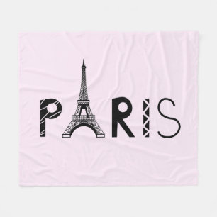 Paris, France Eiffel Tower Fleece Blanket