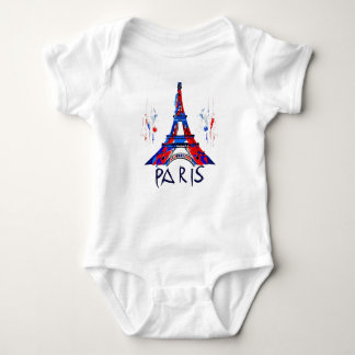 Paris France Eiffel Tower Gift Baby Bodysuit