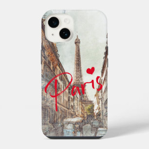 Paris France Eiffel Tower iPhone 14 Case