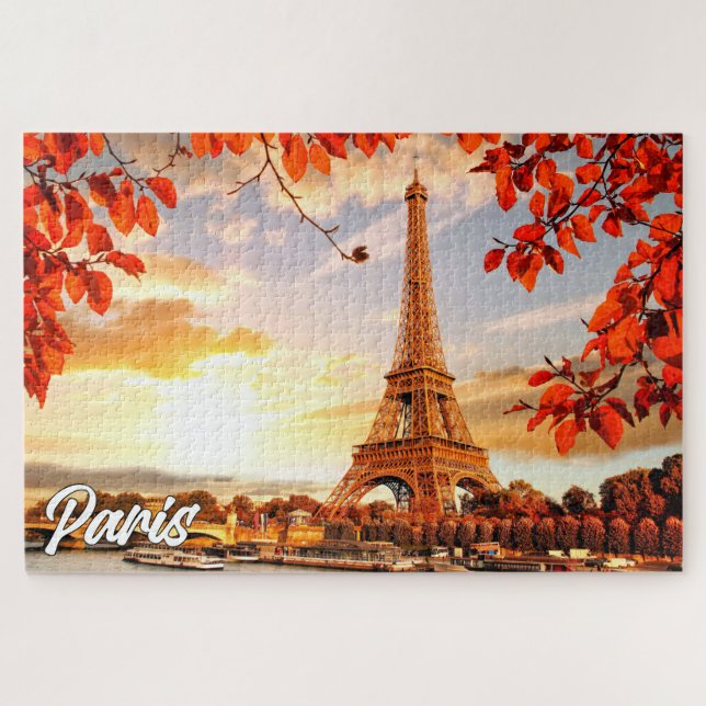 Paris, France | Eiffel Tower Jigsaw Puzzle (Horizontal)
