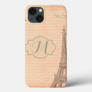 Paris France Eiffel Tower Monogram IPAD Case