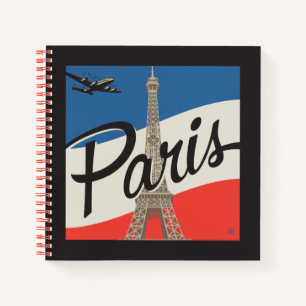 Paris France   Eiffel Tower Notebook