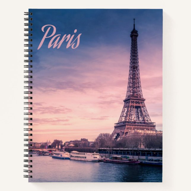 Paris France eiffel tower Notebook (Front)