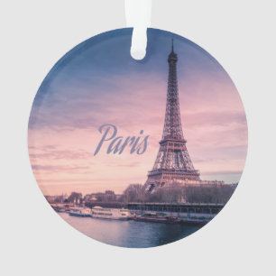 Paris France eiffel tower Ornament