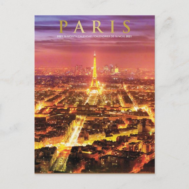 Paris France - Eiffel Tower Postcard (Front)