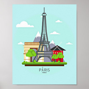 Paris France, Eiffel Tower Poster
