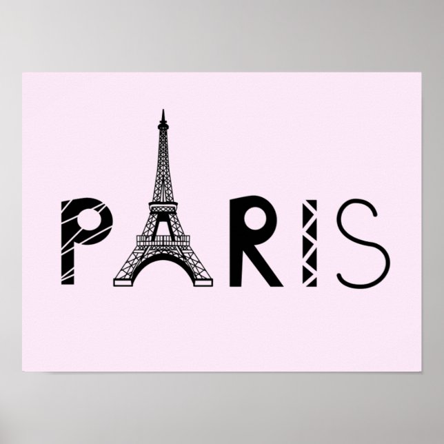 Paris, France | Eiffel Tower Poster (Front)