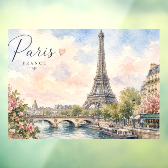 Paris France Eiffel Tower river seine  (Sheet 3)