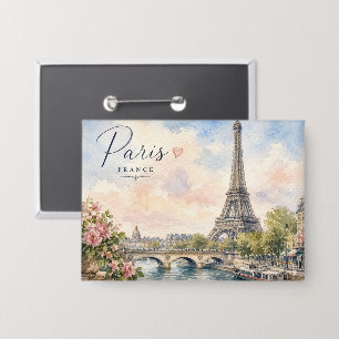 Paris France Eiffel Tower river seine