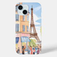 Paris France Eiffel Tower | Watercolor European