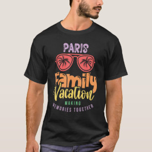 Paris France Family Vacation Matching Outfit T-Shirt