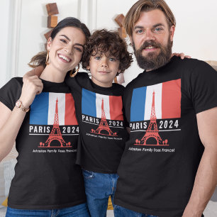 Paris France Family Vacation T-Shirt