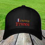 Paris & France fashion / French Flag Patriots Embroidered Hat<br><div class="desc">Embroidered Hats: France & Paris,  French Flag fashion baseball / trucker hats for Frances patriots - love my country,  travel,  holiday / sports fans</div>