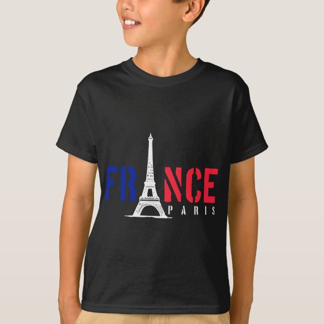 Paris France French City Trip Vacation Souvenir Ei T-Shirt (Front)