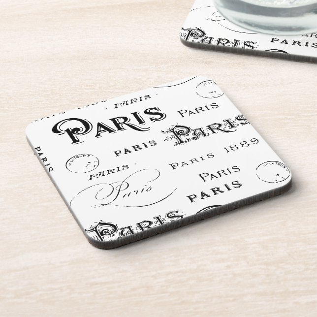 Paris France Gifts and Souvenirs Coaster (Left Side)