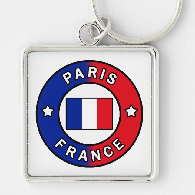 Paris France Key Ring (Front)