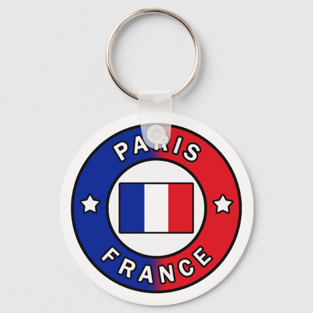 Paris France Key Ring (Front)