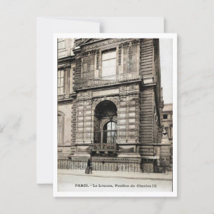 Paris France Le Louvre Charles IX Window Vintage Postcard