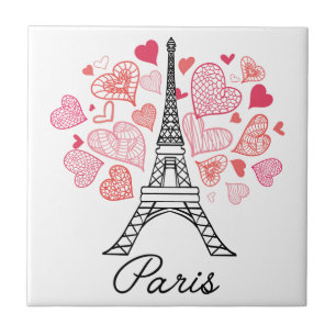 Paris, France Love Tile